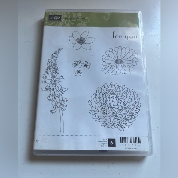 e Stampin Up Forever Florals 6 pc - Picture 1 of 2